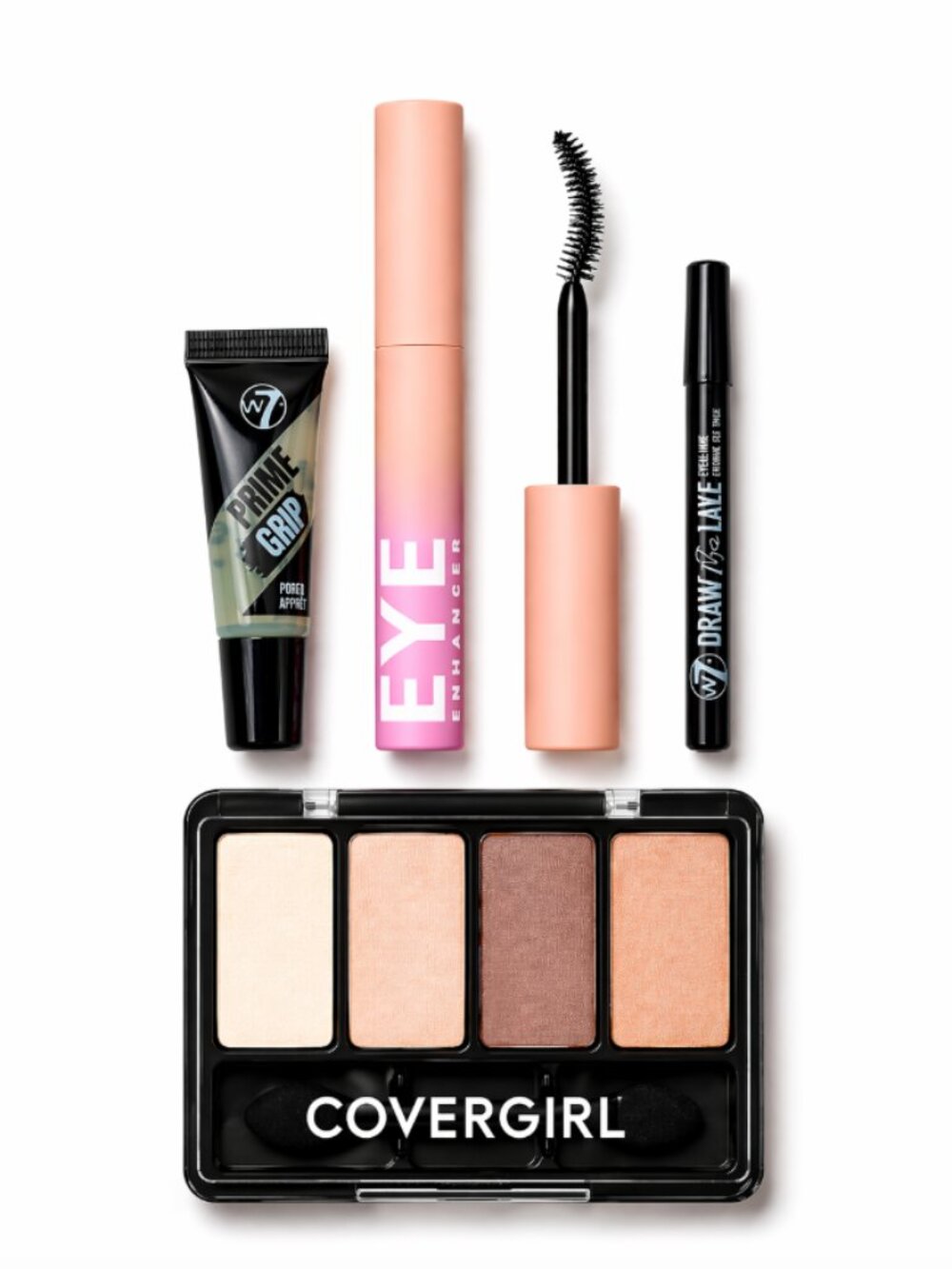 Eye Enhancer Mascara + Covergirl Palette + w7 Liner + Eye Primer NEW